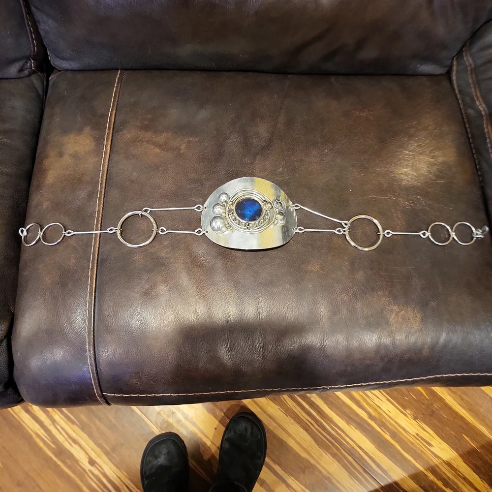 Vintage Belt Designed by Raul Leal, Signed 70s Steam Punk Made in Spain …